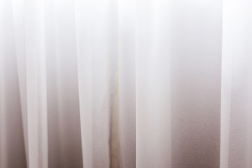 white sheer curtain texture background in daylight atmosphere