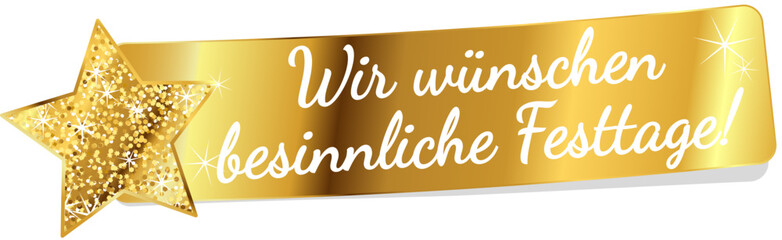 Wir wünschen besinnliche Feiertage