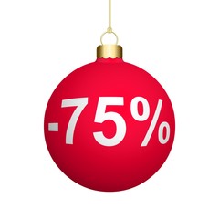 Rosso palla di Natale in vendita - 75% 