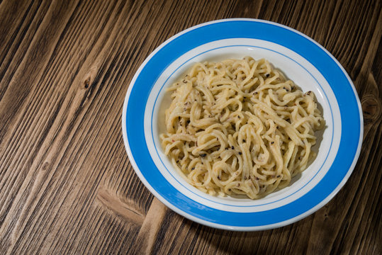 Plate of delicious spaghetti Bolognaise or Bolognese