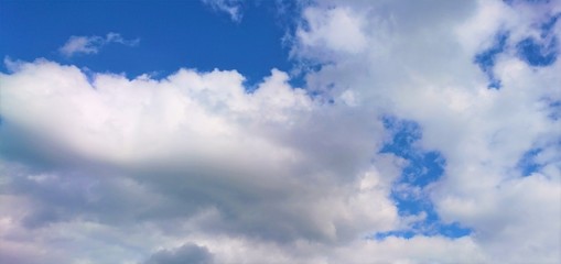 Blauer Himmel mit Wolken