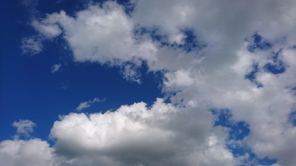 Blauer Himmel mit Wolken