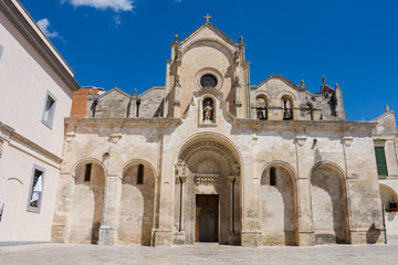 Fototapeta na wymiar Saint John the Baptist Church in Matera