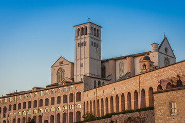 Fototapeta na wymiar Basilica di San Francesco (St. Francis), Assisi, Umbria, Italy