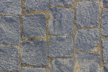 Masonry in gray granite, background, texture