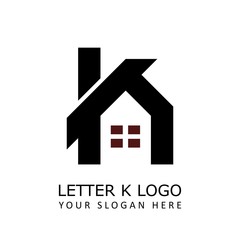 letter k home logo