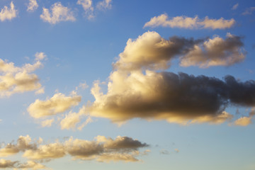 Sky background with clouds . Sky with clouds