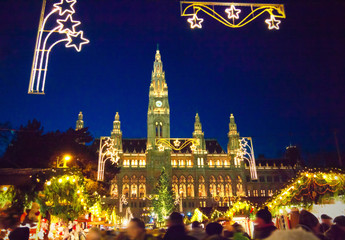 Obraz premium Christmas market in Vienna
