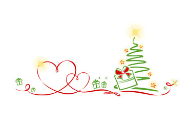 Christmas Tree Hearts