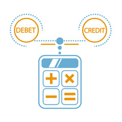 concept of calculation debit and credit,