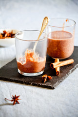 Glasses Of Chocolate Mousse