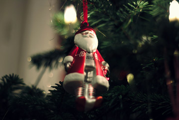 Santa Claus on the christmas tree