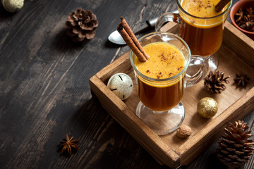Hot buttered rum