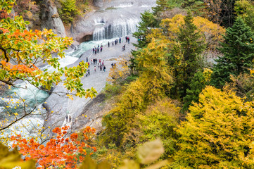 晩秋の吹割の滝