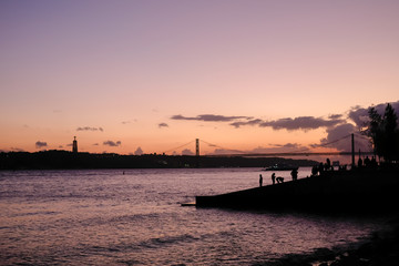 Obraz premium Sunset river