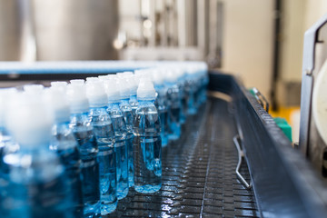 Bottling plant - Water bottling line for processing and bottling pure mineral carbonated water into bottles.