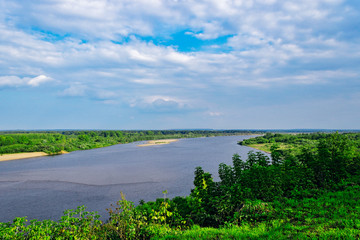 Fototapeta na wymiar vyatka river view