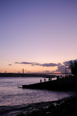 Fototapeta premium Sunset river