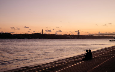 Fototapeta premium Sunset river