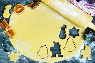 Christmas, cookies baking, Weihnachten, Plätzchen, Plätzchen backen, Textraum, copy space