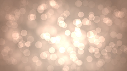 Decorative christmas background with bokeh lights and snowflakes