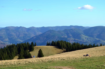 Blick vom Belchen im Schwarzwald
