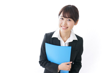 Obraz premium business woman having documents