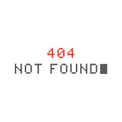 Pixel 404 error page. Page not found