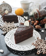 Chocolate Christmas cake