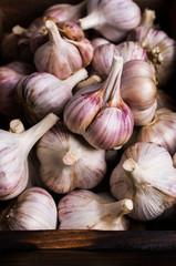 Obraz premium Raw garlic cloves