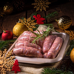 fresh homemade sausage