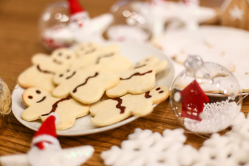 christmas cookies and decorations
