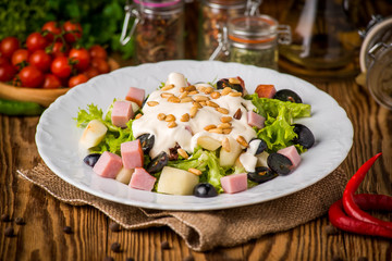 Spicy Ham salad,thai food style