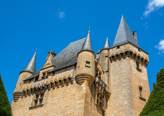 Fototapeta na wymiar Saint Léon sur Vézère. Le château de Clérans. Dordogne. Nouvelle-Aquitaine