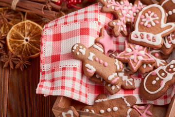 Christmas gingerbread cookies.