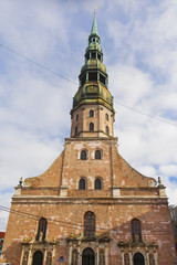 Fototapeta premium St. Peter's Church in the old Riga Latvia