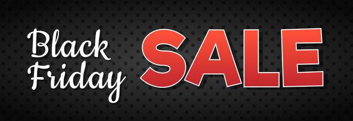 Fototapeta premium Black Friday Sale - shiny banner. Vector.