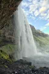 Wasserfall Seljalandsfoss in Island