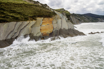 Spanien - Baskenland - Zumaia - Acantilado Flysch - Algorri