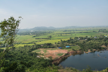 Obraz premium Beautiful scenery in the countryside Ratchaburi Province Thailand