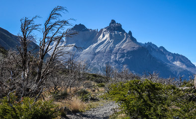 Los Cuernos in Torres del Paine national park in Chile, Patagonia