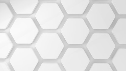 White honeycomb 3d installation pattern