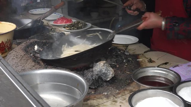 Sichuan street food in chaina