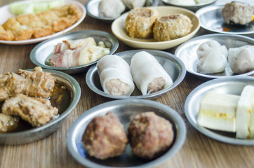 Dim sum Chinese style food 