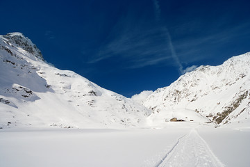 Winter Mountain Valley, Austria