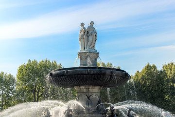 water fountain in Aix-en-Provence