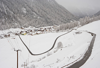 Winter Mountain Village, Austria