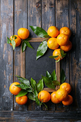 Home grown organic tangerines