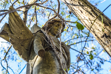ancient monuments in the cemetery