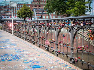 pont cadenas Hambourg